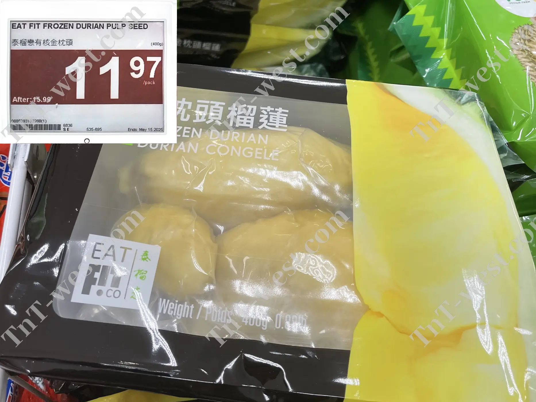 Eat Fit Frozen Durian Pulp Seed