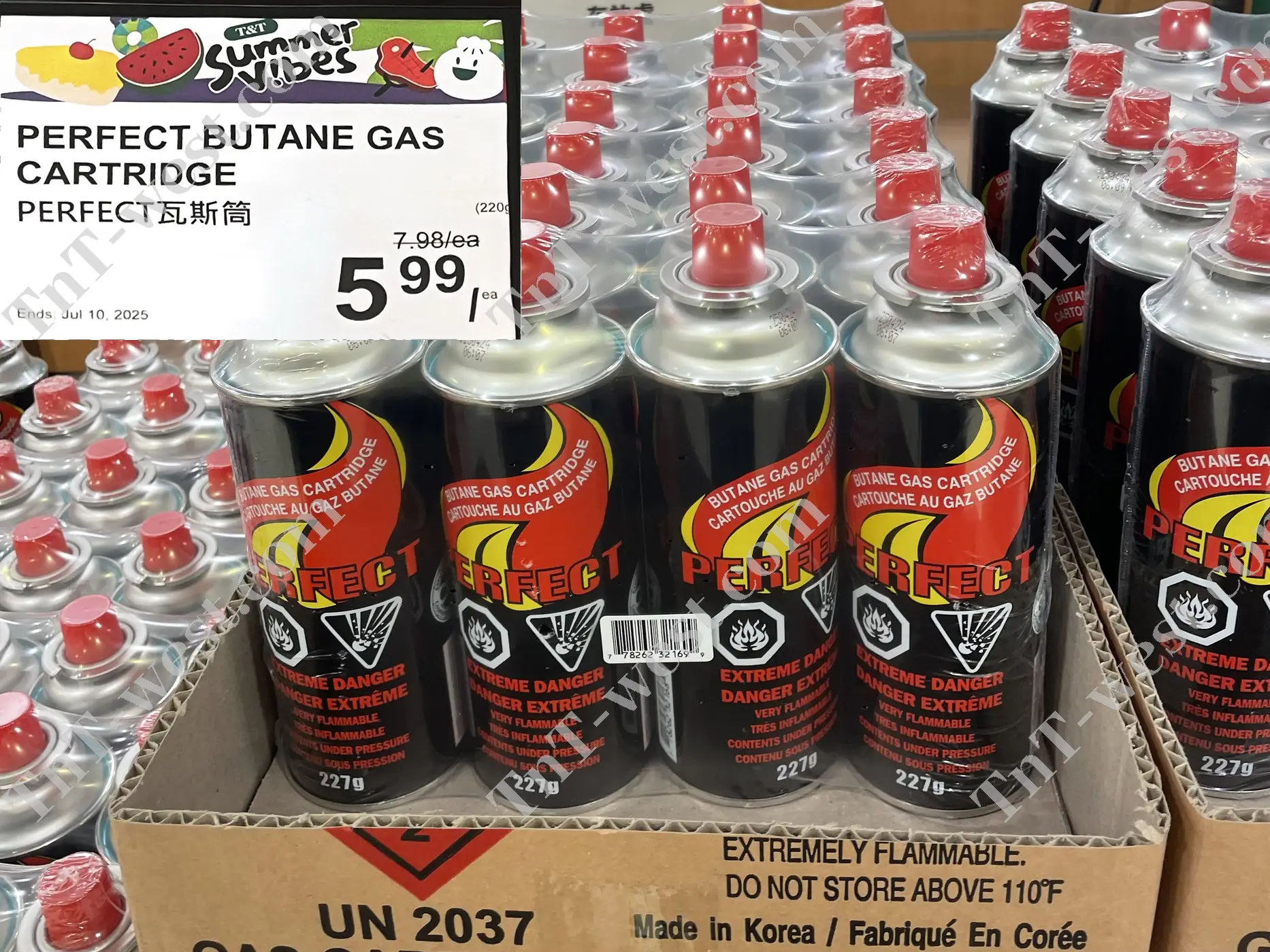 Perfect Butane Gas Cartridge