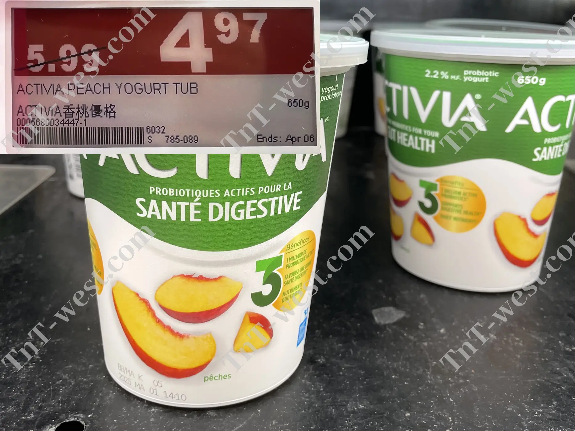 Activia Peach Yogurt