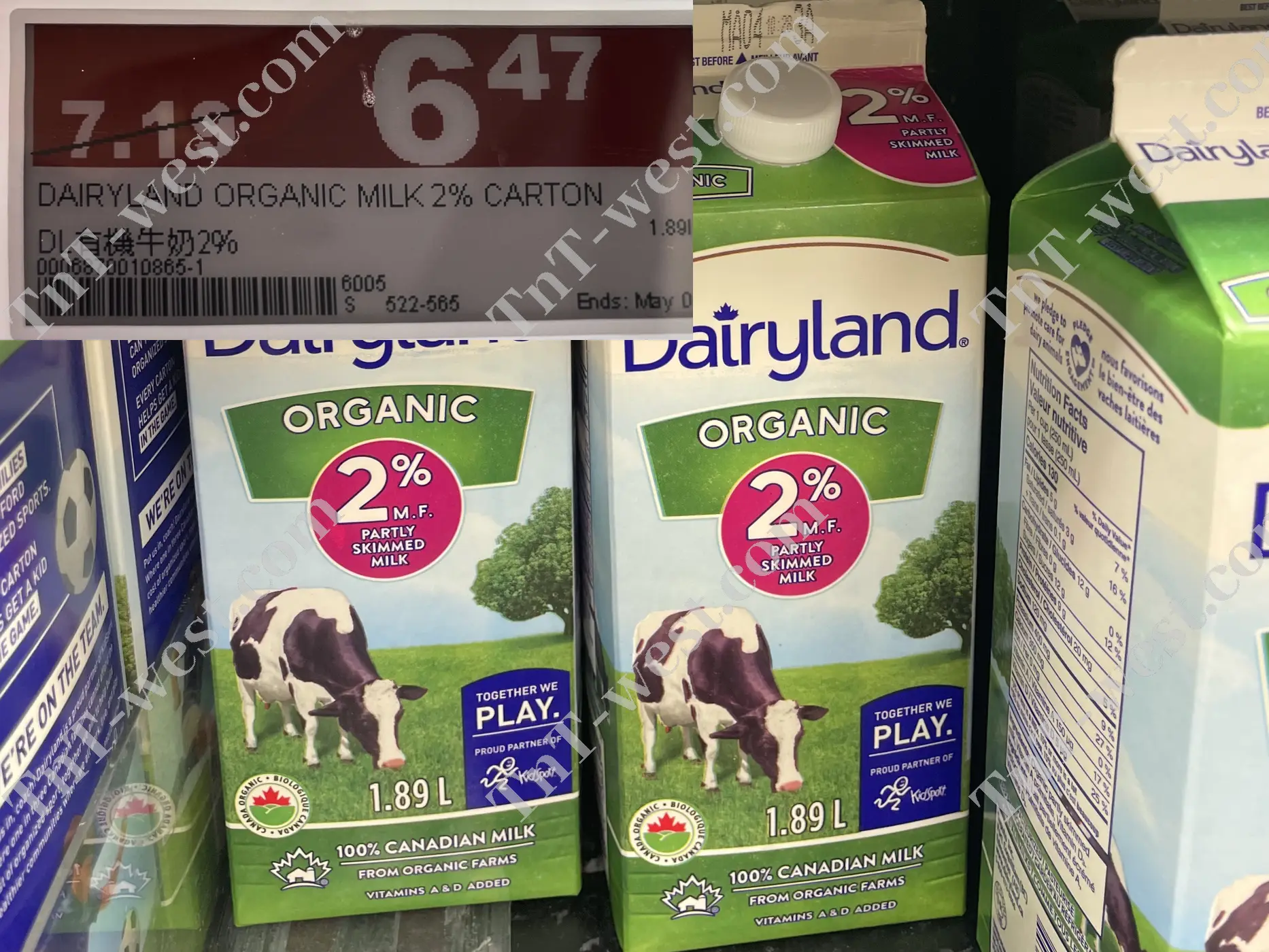 Dairyland Organic Milk 2%