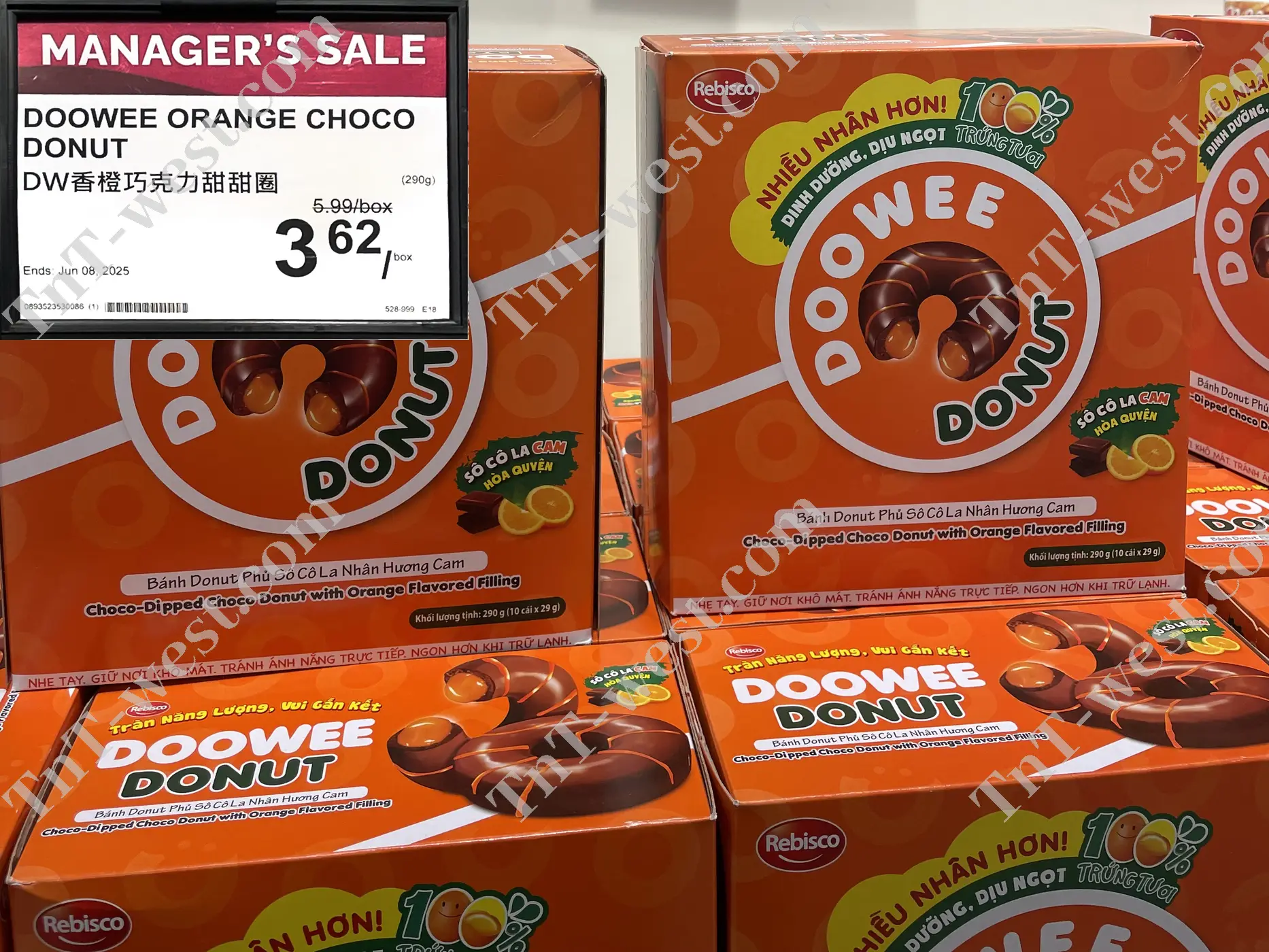 Doowee Orange Choco Donut