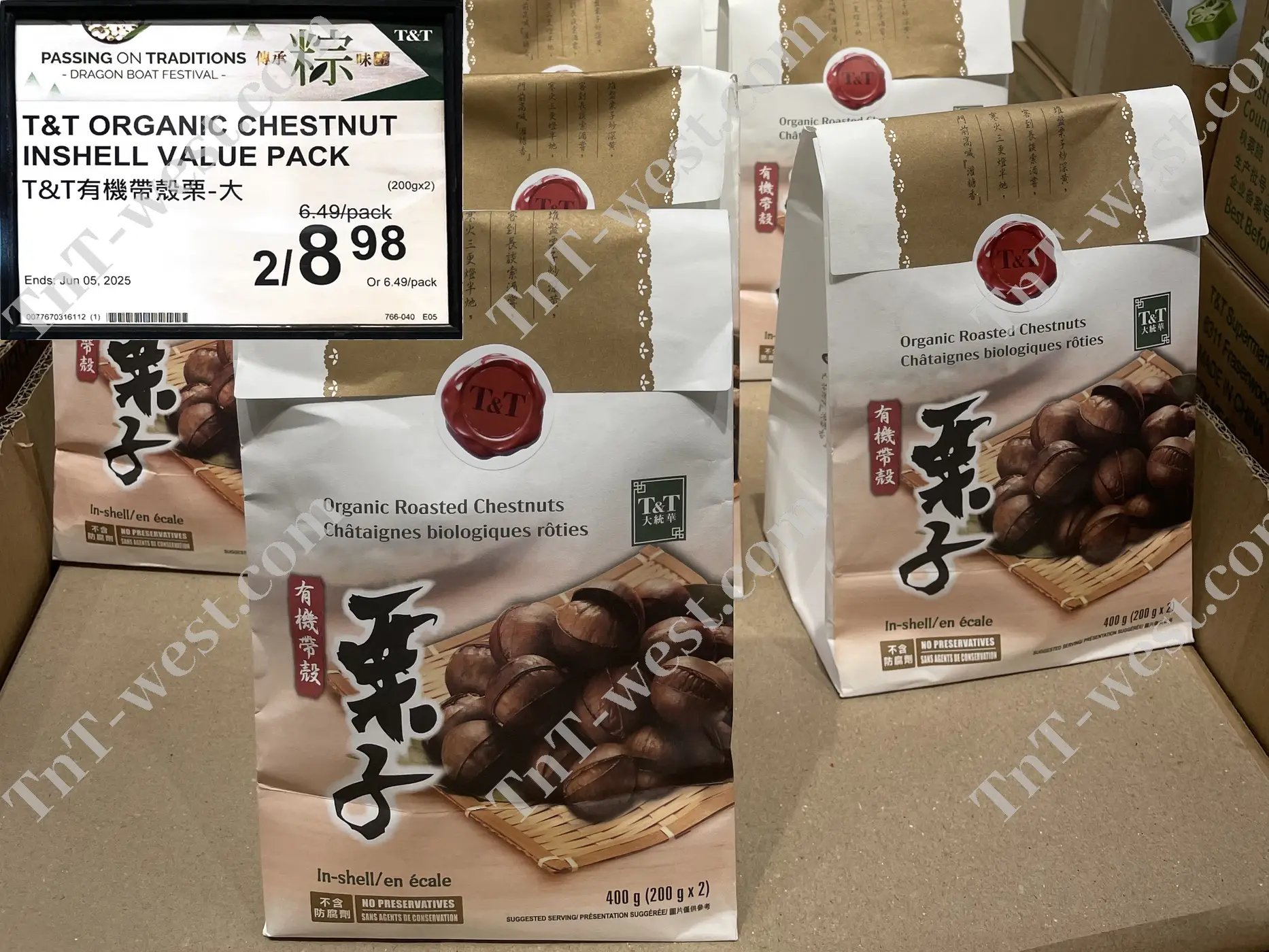 Organic Chestnut Inshell Value Pack