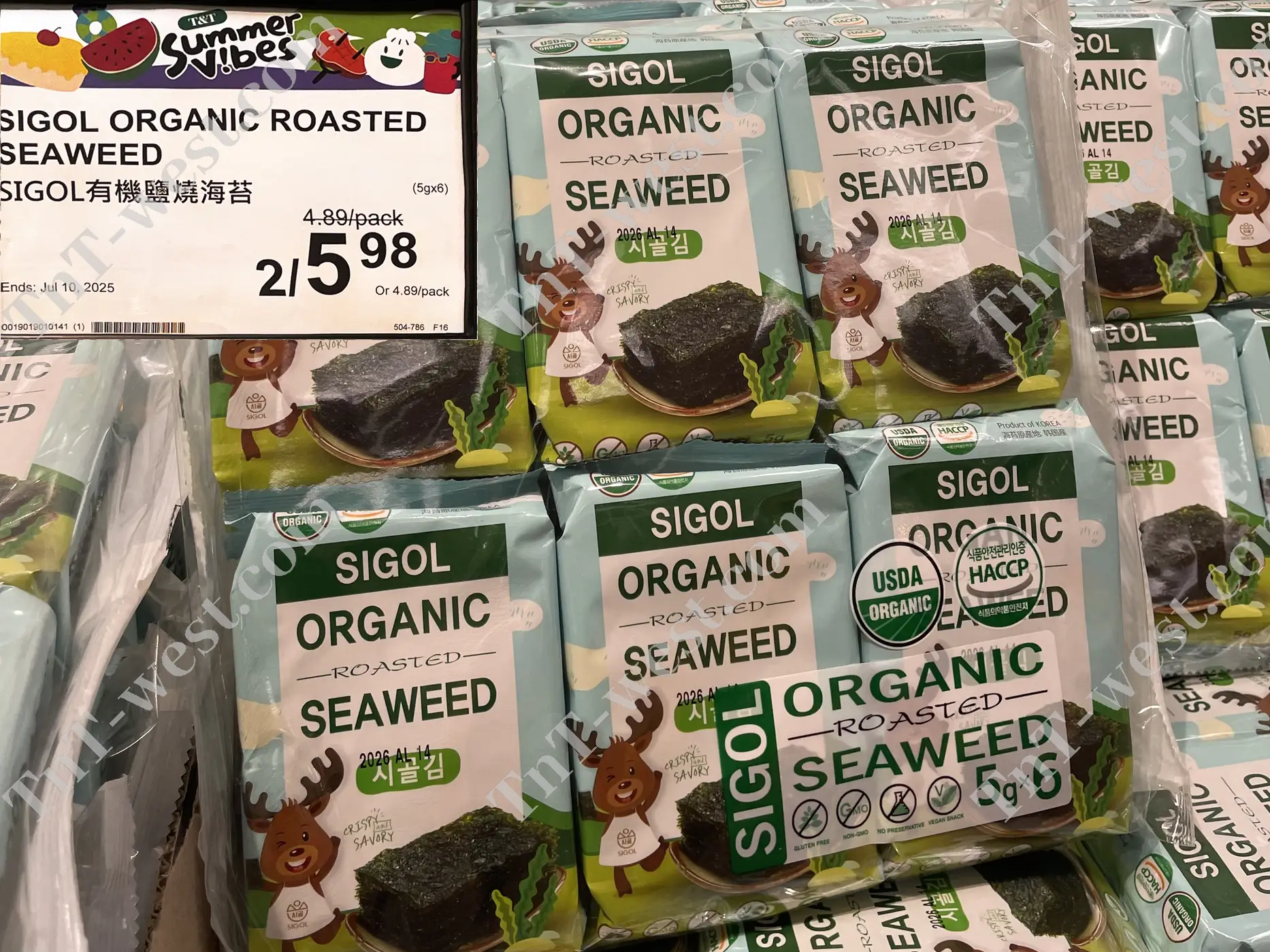 Organic Roasted Seaweed